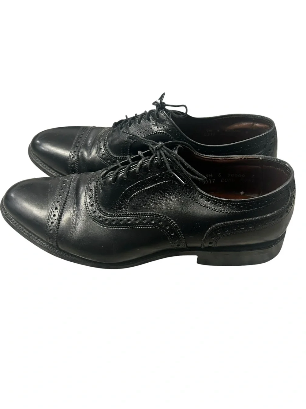 Allen Edmonds Classic Black Leather Cap Toe  Oxford Dress Shoes Men’s 9.5